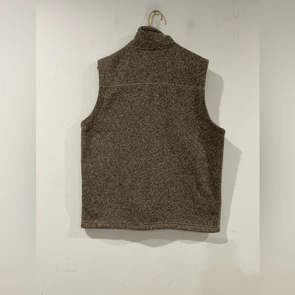 The North Face Brown Fleece Vest NWOT Men's Tsillan Knit Full Zip Vest